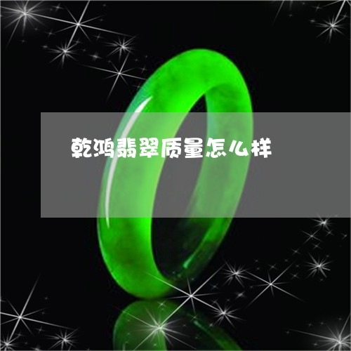 乾鸿翡翠质量怎么样/2023060279393