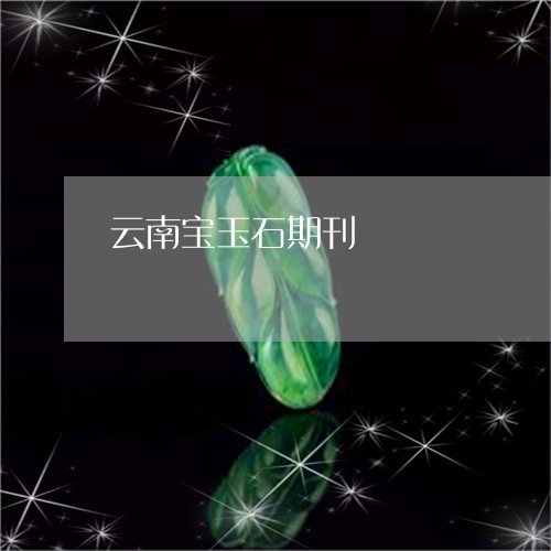 云南宝玉石期刊/2023040537280 云南宝玉石期刊/2023040537280