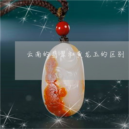 云南的翡翠和黄龙玉的区别/2023061916248