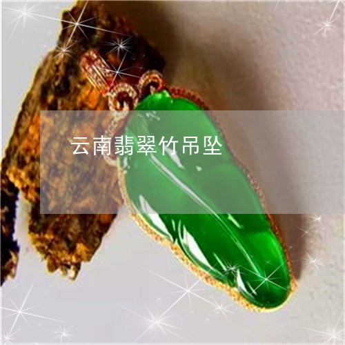 云南翡翠竹吊坠/2023040526237 云南翡翠竹吊坠/2023040526237