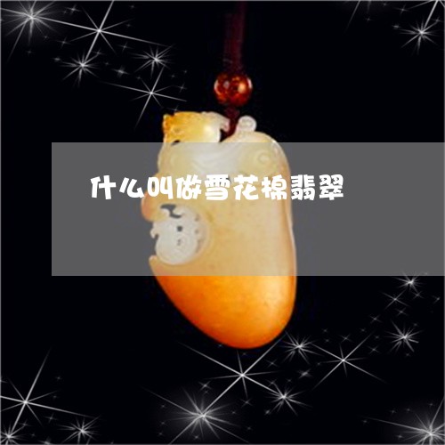 什么叫做雪花棉翡翠/2023042573594