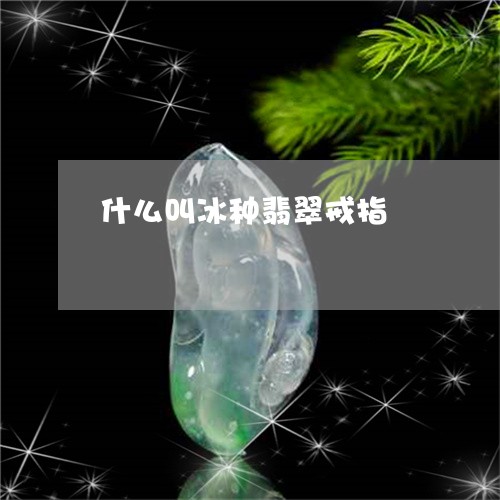 什么叫冰种翡翠戒指/2023042536068