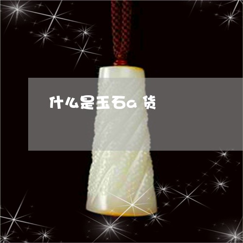 什么是玉石a货/2023040528271 什么是玉石a货/2023040528271