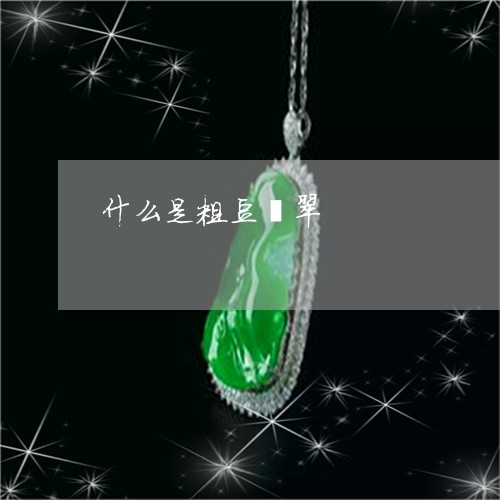 什么是粗豆翡翠/2023040543036