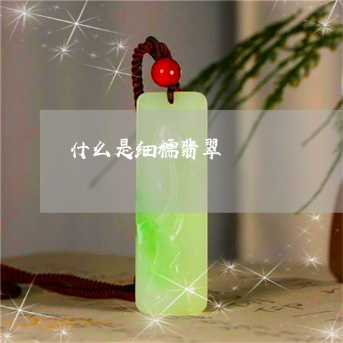 什么是细糯翡翠/2023040571605