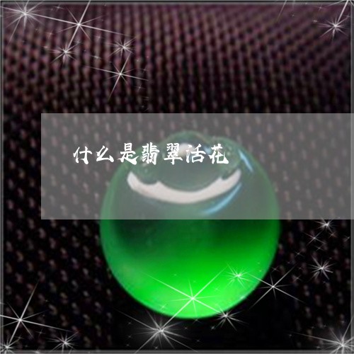 什么是翡翠活花/2023040580794 什么是翡翠活花/2023040580794