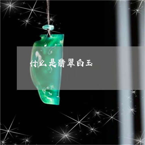 什么是翡翠白玉/2023040516958 什么是翡翠白玉/2023040516958