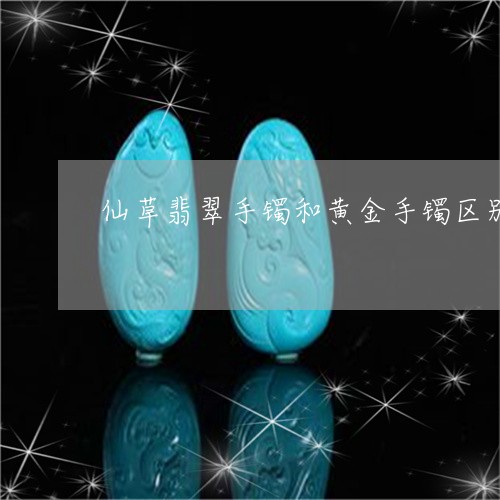 仙草翡翠手镯和黄金手镯区别/2023071204045