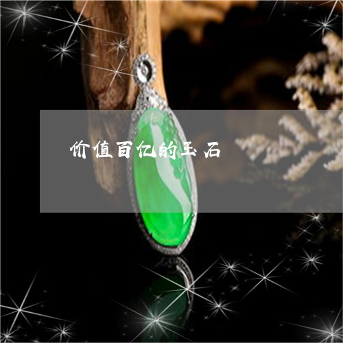 价值百亿的玉石/2023040504859 价值百亿的玉石/2023040504859
