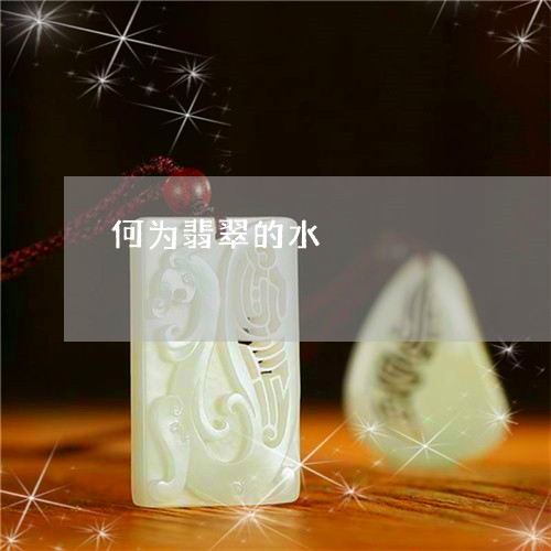 何为翡翠的水/2023032037159 何为翡翠的水/2023032037159