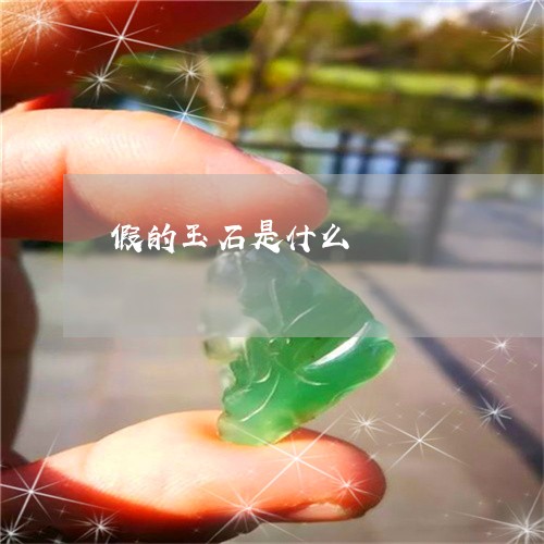 假的玉石是什么/2023040562514 假的玉石是什么/2023040562514