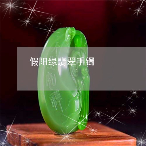 假阳绿翡翠手镯/2023040575818