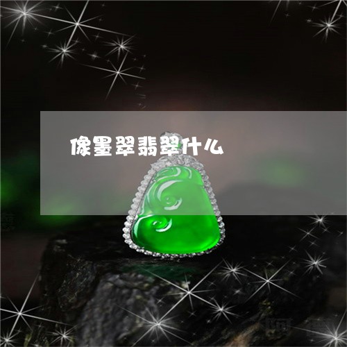 像墨翠翡翠什么/2023040512623 像墨翠翡翠什么/2023040512623