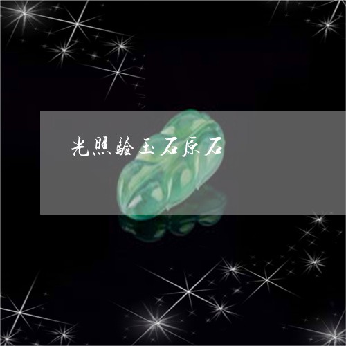 光照验玉石原石/2023040553614 光照验玉石原石/2023040553614