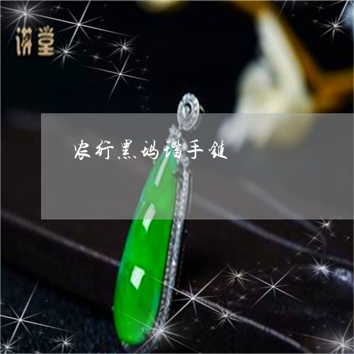农行黑玛瑙手链/2023040574715