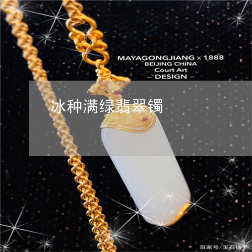 冰种满绿翡翠镯/2023040584617