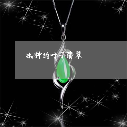 冰种的叶子翡翠/2023040590512 冰种的叶子翡翠/2023040590512