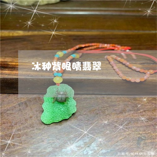 冰种紫眼睛翡翠/2023040527581