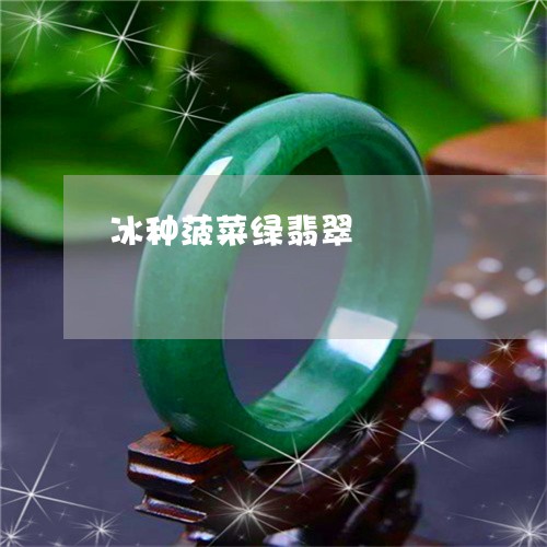 冰种菠菜绿翡翠/2023040583924 冰种菠菜绿翡翠/2023040583924
