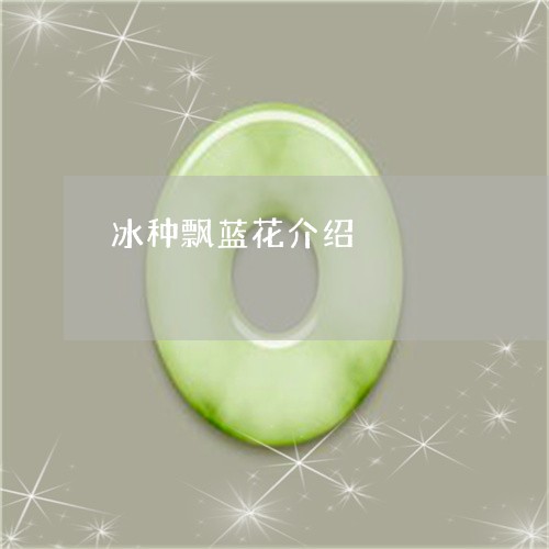 冰种飘蓝花介绍/2023040518594 冰种飘蓝花介绍/2023040518594
