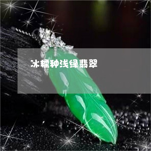 冰糯种浅绿翡翠/2023040561694 冰糯种浅绿翡翠/2023040561694