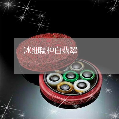 冰细糯种白翡翠/2023040564804 冰细糯种白翡翠/2023040564804