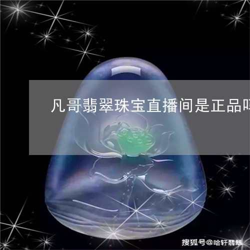 凡哥翡翠珠宝直播间是正品吗/2023071191713