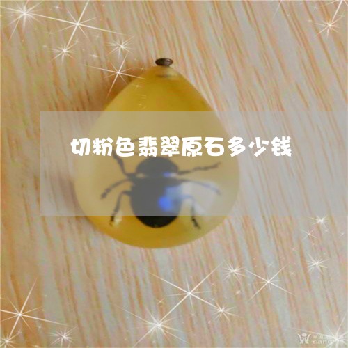 切粉色翡翠原石多少钱/2023061794249