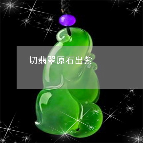 切翡翠原石出紫/2023040532895 切翡翠原石出紫/2023040532895