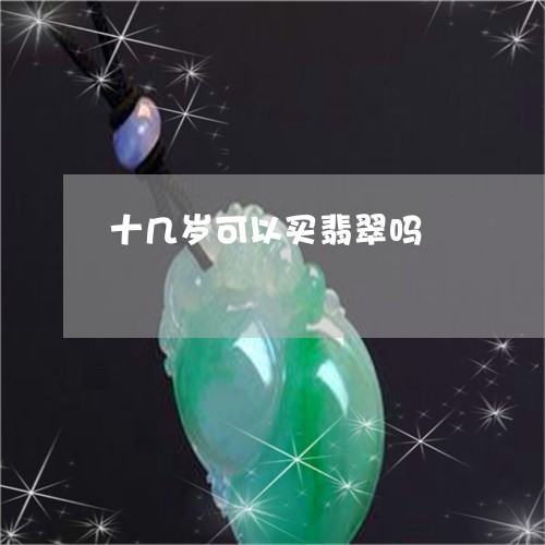 十几岁可以买翡翠吗/2023042375058