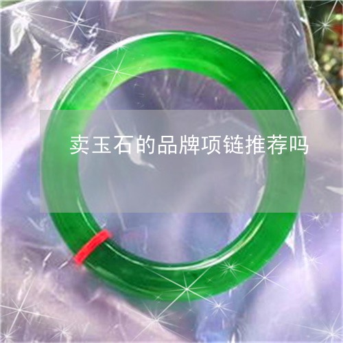 卖玉石的品牌项链推荐吗/2023061800472