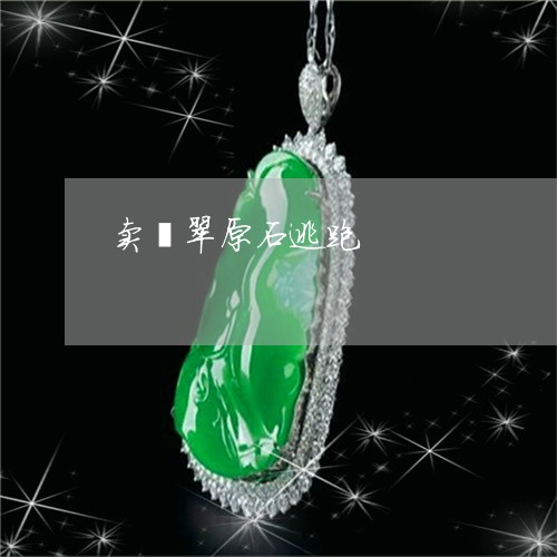 卖翡翠原石逃跑/2023040410625 卖翡翠原石逃跑/2023040410625