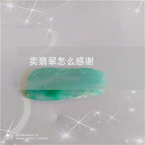 卖翡翠怎么感谢/2023040437381
