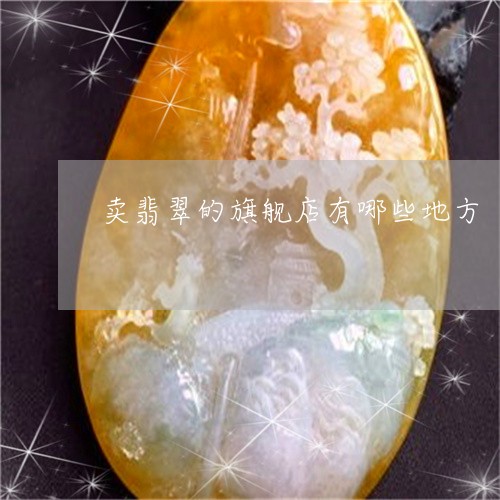 卖翡翠的旗舰店有哪些地方/2023062987389