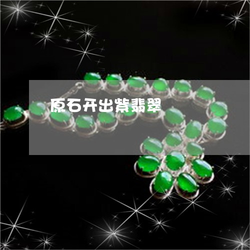 原石开出紫翡翠/2023040428362 原石开出紫翡翠/2023040428362