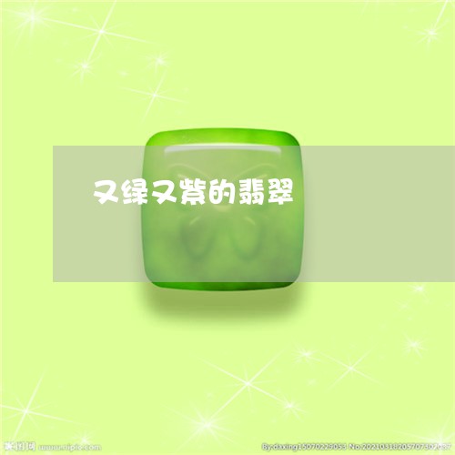 又绿又紫的翡翠/2023040431492
