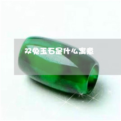 双兔玉石是什么寓意/2023042339250 双兔玉石是什么寓意/2023042339250