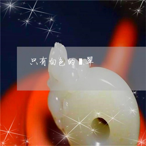 只有白色的翡翠/2023040482705