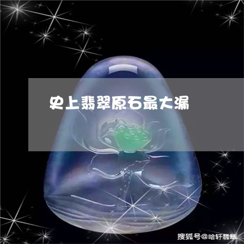 史上翡翠原石最大漏/2023042157172