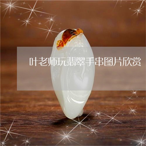 叶老师玩翡翠手串图片欣赏/2023062830694