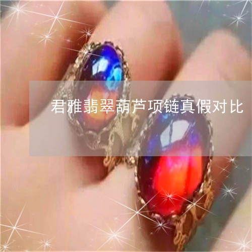 君雅翡翠葫芦项链真假对比/2023071145137