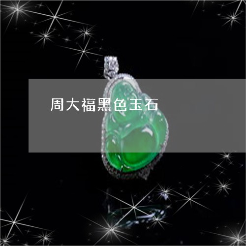 周大福黑色玉石/2023040452592