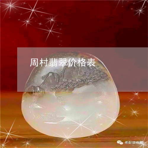 周村翡翠价格表/2023040441515