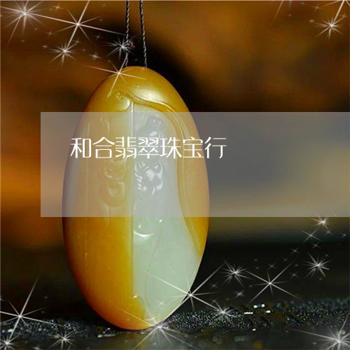 和合翡翠珠宝行/2023040470896 和合翡翠珠宝行/2023040470896