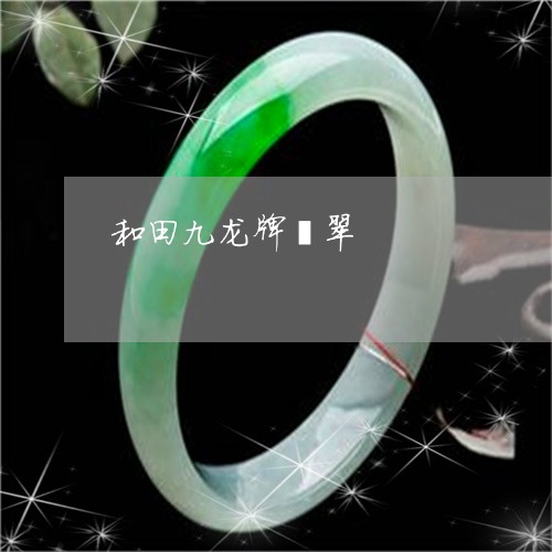 和田九龙牌翡翠/2023040430582 和田九龙牌翡翠/2023040430582