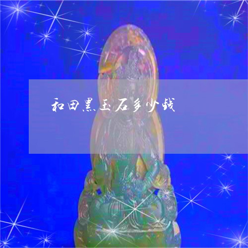 和田黑玉石多少钱/2023013162692 和田黑玉石多少钱/2023013162692