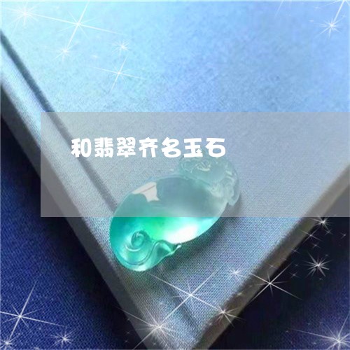 和翡翠齐名玉石/2023040415936 和翡翠齐名玉石/2023040415936