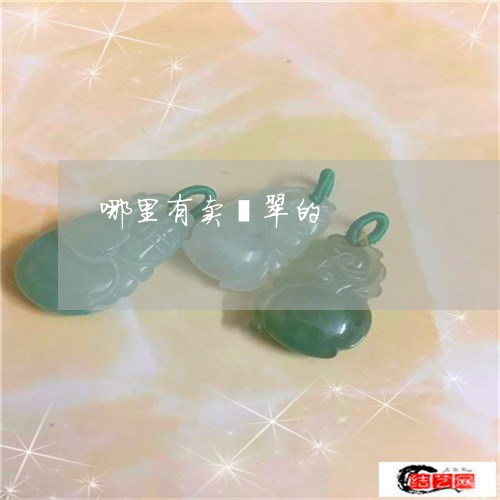 哪里有卖翡翠的/2023040301482 哪里有卖翡翠的/2023040301482