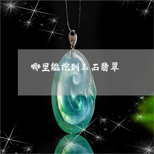 哪里能挖到玉石翡翠/2023042304805 哪里能挖到玉石翡翠/2023042304805