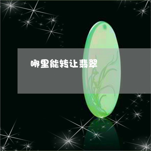 哪里能转让翡翠/2023040360460